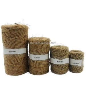 Ficelle <span class=keywords><strong>de</strong></span> jute naturelle, 1mm x 2 plis/1 pli, emballage cadeau, corde <span class=keywords><strong>de</strong></span> jute, corde <span class=keywords><strong>de</strong></span> chanvre, ficelle <span class=keywords><strong>de</strong></span> <span class=keywords><strong>lin</strong></span> - Product Image 1
