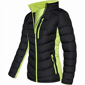 Blouson d'hiver unisexe de haute qualité, à capuche, thermique, coupe ample, matelassé, chaud, avec empiècements frontaux, ODM, pour marque privée, en gros - Product Image 1