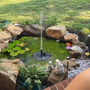 Mini Floating Water <strong>Fountains</strong> Round Punp <strong>Garden</strong> Decoration <strong>Solar</strong> <strong>Fountain</strong> - Product Image 2