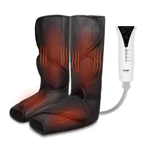 FIT KING air leg massager with heat machine for circulation relaxation with heat foot leg air compression massager