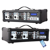 Console de mixage portable 4 canaux 3000 Watts, processeur de karaoké, mixeur de studio, mixeur DJ actif, son professionnel, audio