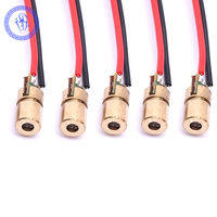 Mini module de diode laser rouge 3V 650nm 5mw à tête en cuivre miniature pour la visée par pointeur