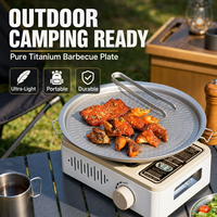 FHH Reine Titan Antihaft-Grillplatte GR1 Ultraleicht Tragbarer BBQ Outdoor-Grill Kundenspezifische OEM Großhandel