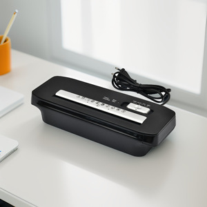 Mini Electric Paper <b>Shredder</b> Strip Cut A4 Office Desktop S609 1.1kg 321x116x65mm - Product Image 1
