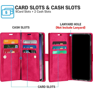 GSCASE Smartphone Card Storage flip wallet étui de téléphone <span class=keywords><strong>en</strong></span> cuir avec porte-cartes pour <span class=keywords><strong>samsung</strong></span> galaxy z pour Galaxy S10 5G - Product Image 6