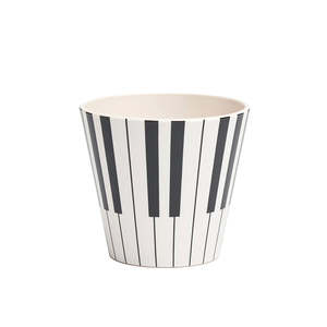 <b>Espresso</b> <b>Cup</b> Piano Motif 90ml Ceramic Drinkware - Product Image 1
