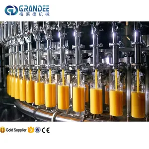 Automatic small hdpe plastic bottle vegetable juice filling machine production line