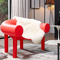 Fauteuil de salon capitonné Wabi-Sabi de luxe moderne pour appartement individuel