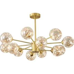Moderne Led <span class=keywords><strong>Gypsophile</strong></span> Lustre Nordique Luxe Verre Boule Moléculaire Plafonnier pour Salon Chambre Décoration D'intérieur Luminaires - Product Image 6