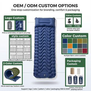 Colchón de aire para exteriores, ligero, plegable, individual, a prueba de humedad, con bomba integrada, cama inflable ultraligera para uso familiar - Product Image 4