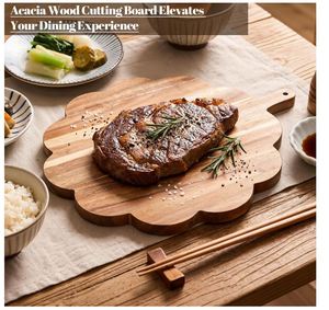 Planches en bois d'acacia festonnées personnalisées, planche à découper en bois <span class=keywords><strong>pour</strong></span> le pain, la viande, les fruits, le fromage, fournitures <span class=keywords><strong>pour</strong></span> boucher - Product Image 2
