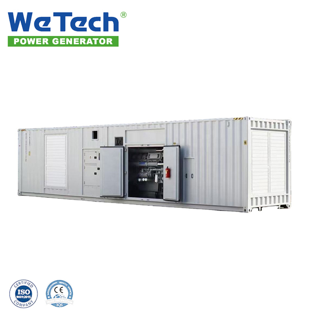 2MW 2000Kw 2500Kva Container Type Super Silent Water Cooled Diesel Generator Power Plant Industrial OEM Service