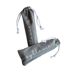 Bolsa de almacenamiento con forro de labios de algodón pequeño gris de tamaños personalizados suaves bolsas de embalaje con cordón de lino para <span class=keywords><strong>clarinete</strong></span> - Product Image 5