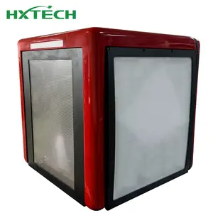 HXTECH 2024 LED Food Delivery Box Motorcycle Tail Box With WiFi 4G GPS Advertising Screen For Restaurant Advertising