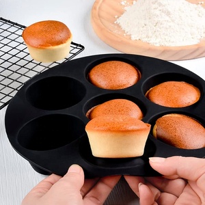 Moules à Muffins Ronds en Silicone 7 Cavités pour Friteuse à Air, pour la Cuisson de Cupcakes - Product Image 2