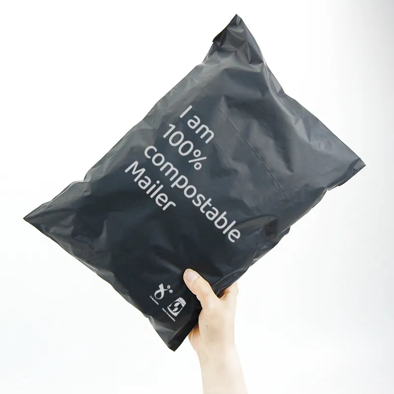 Poly mailing parcel bags security custom logo sealable sending postage courier compostable mailer plastic bags for shipping