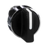 Tête de commutateur rotatif 22 mm noir ZB4B03, bouton-poussoir industriel électrique étanche pour panneau de commande, trois positions à maintien en position