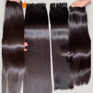 Raw Vietnamese Hair Wholesale Vendors Grade 12A Vietnamese Raw Double Drawn 100% Vietnamese Human Hair Bone Straight Bundles