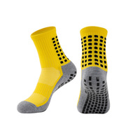 Chaussettes de football antidérapantes personnalisées, chaussettes de sport respirantes en coton, logo OEM