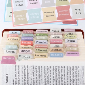 Marcadores de Biblia Laminados, Marcadores en Blanco para Mujeres y Hombres, Marcadores de Biblia para Estudio, Flores, Corazón, Tierra, Antiguo y Nuevo Testamento - Product Image 6