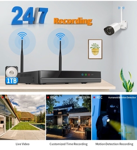 16CH 5MP Wifi Bullet CCTV Camera Set NVR Home an ninh kim loại không thấm nước hai chiều âm thanh tầm nhìn ban đêm HDD dữ liệu CMOS - Product Image 4