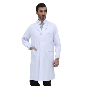2024 Offre Spéciale docteur blanc coton hôpital blouse de laboratoire médical pour hommes médecin personnalisé - Product Image 3