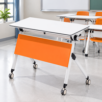 Meubles de bureau portables, table de formation et de réunion pliable avec roulettes pour bureaux et écoles
