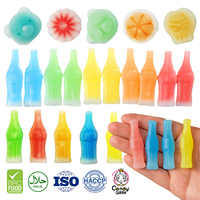 (CandyQueen Sweets) Dulces al por mayor con etiquetas personalizadas Halal/Kosher, caramelos de cera con forma de botella de fruta, exóticos y de calidad alimentaria