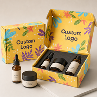 Emballage cosmétique en carton ondulé recyclable de petite taille avec logo personnalisé, boîte d'expédition en papier