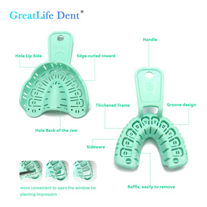 Greatlife Dent Plateaux dentaires jetables, plateaux d'empreinte et d'implantation jetables, plusieurs tailles disponibles <span class=keywords><strong>pour</strong></span> usage clinique oral - Product Image 6