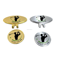 Marqueur de club de golf magnétique étanche en alliage de zinc moulé sous pression personnalisé avec clip pour chapeau et balle – Cadeau portable pour extérieur/intérieur