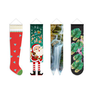 Bannière murale personnalisée de bannière extérieure décorative de tissu de polyester de vente en gros d'usine - Product Image 3