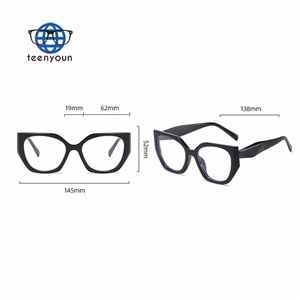 Teenyoun lunettes monture lentille lunettes optiques lunettes <span class=keywords><strong>lentilles</strong></span> optique coloré Prescription oeil de chat lumière bleue lunettes - Product Image 5