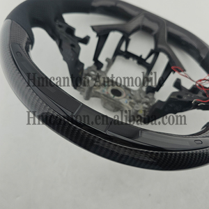 Volante Deportivo de Fibra de Carbono y Cuero Perforado con LED para Honda Civic 10ª Generación - Product Image 2