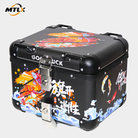 Nouvelle arrivée, boîte à bagages arrière pour moto en aluminium imperméable 42L, IP67, fermeture rapide, rangement pour casque, compatible avec toutes les motos