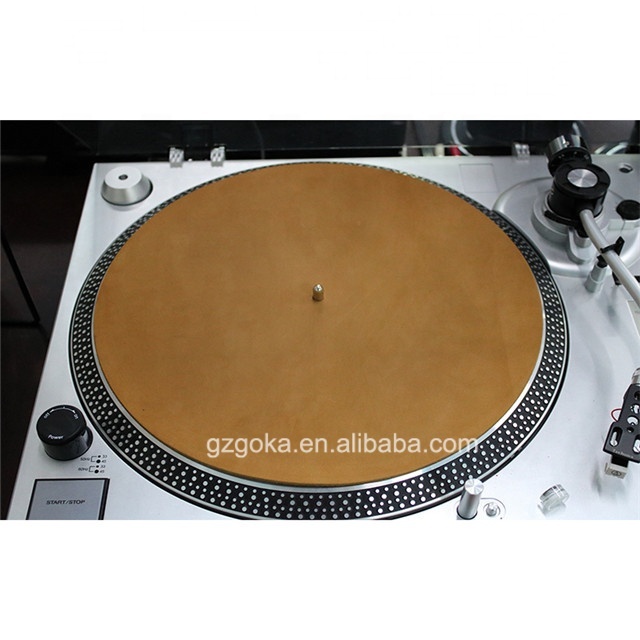 Pure Leather Turntable Slip Mats for LP Vinyl Record Made of AA Grade Spain Origin Leather