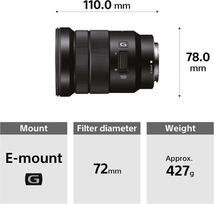 Objectif Sony E PZ 18-105mm f4 G OSS (SELP18105G) - Product Image 5