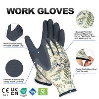 Gants de sécurité XINGYU en nitrile enduit de sable, gants de jardin pour femmes, antidérapants, durables, résistants aux produits chimiques, gants de travail agricole