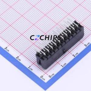 HC-MX3.0-2*10AW Wire-to-Board Pin Header Bent Lead Through Hole,P=3mm Connector 2x10P 3mm Right Angle Insert Micro-Fit (MX 3.0) - Product Image 2