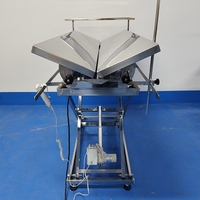 Table d'opération vétérinaire électrique avec plateau, table de chirurgie en acier inoxydable pour équipement médical animal