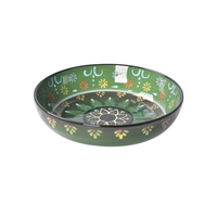 Service de table en grès peint à la main de style turc de luxe avec cinq pièces, tasse, bol, assiette, coloré, compatible micro-ondes, personnalisable