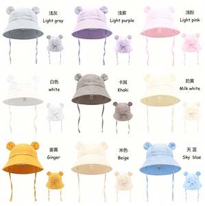 Nuevo Sombrero de Algodón Transpirable para Bebés con Diseño de Oso de Dibujos Animados, Sombrero de Pescador con Estampado de Frutas y Flores para Niños de 1 a 3 Años - Product Image 3