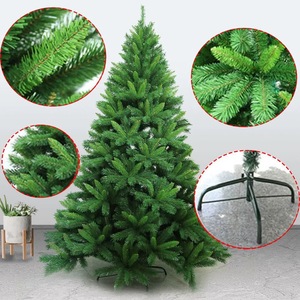 Arbre de <span class=keywords><strong>Noël</strong></span> artificiel vert floqué de qualité supérieure, grand, écologique, avec base autoportante, en plastique, pour la maison et les fêtes - Product Image 2