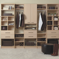 Armoire sur mesure résistante à l'humidité avec cadre stable pour chambre d'amis, vente en gros directe usine