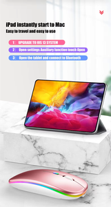 Nhà máy nóng bán sáng BT không dây chế độ kép X1 im lặng có thể sạc lại Chuột đèn nền quang siêu mỏng câm Chuột - Product Image 3