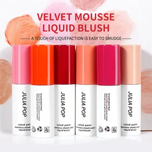 Custom Liquid Blush Matte Long-lasting Contour Repair Rouge Blusher with High Pigment Natural Beauty Makeup Private Label Liquid