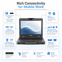 Laptop Industriale Robusto Getac B360 con Intel AI Boost, Grafica Arc, WiFi 7, 5G e GPS Opzionali per Ispezioni sul Campo