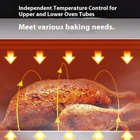 Four de boulangerie commercial multifonctionnel, grand four électrique à 4 niveaux avec contrôle automatique