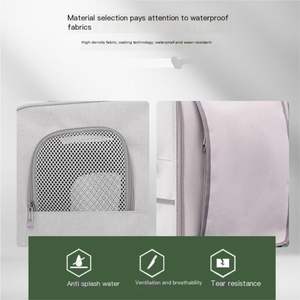 Sac de transport pliable souple et extensible pour vélo avec 4 portes ouvertes et fenêtres en maille, idéal pour animaux de compagnie (chats, chiens) - Product Image 5