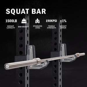 USB besi tahan karat kebugaran <span class=keywords><strong>Squat</strong></span> barbel <span class=keywords><strong>Bar</strong></span> angkat kuat 32*2400mm batang jongkok barbel batang - Product Image 2